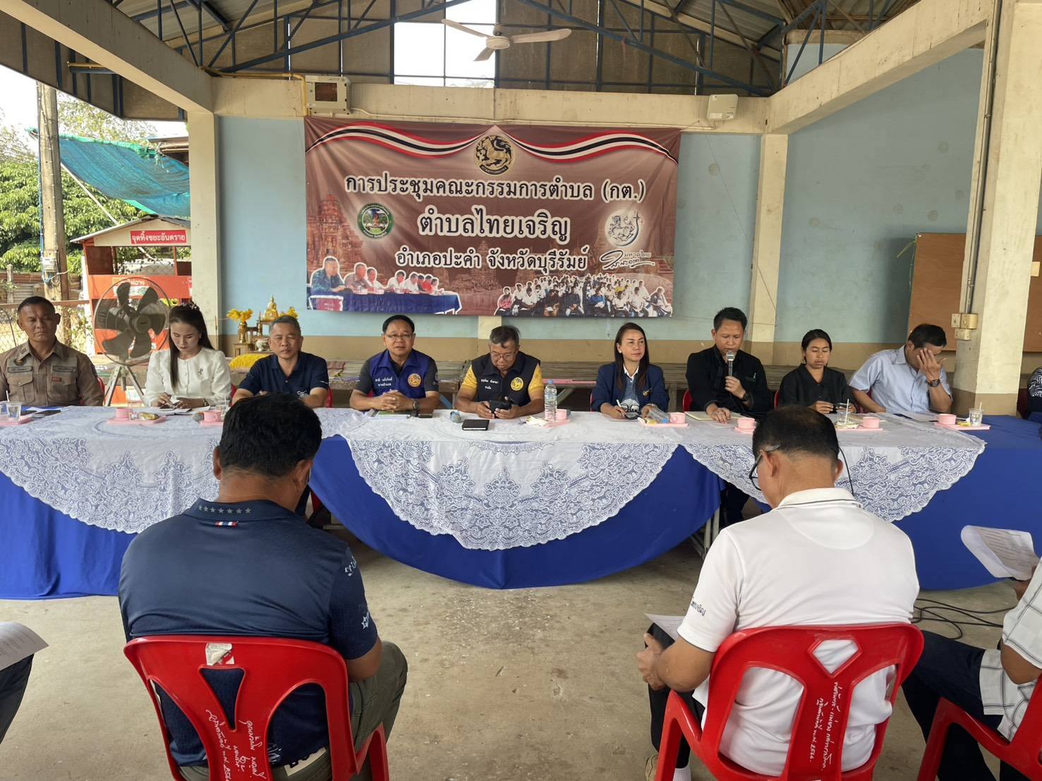 พช. ปะคำ – เข้าร่วมประชุมคณะกรรมการบริหารตำบล กบต.ไทยเจริญ